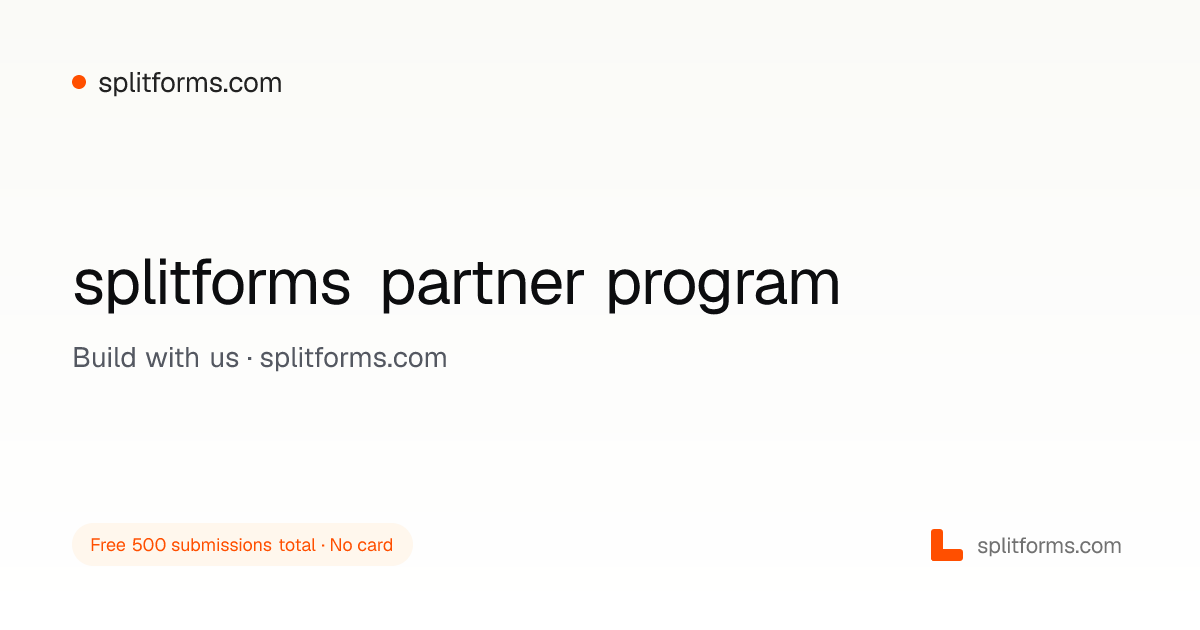 Partners — splitforms