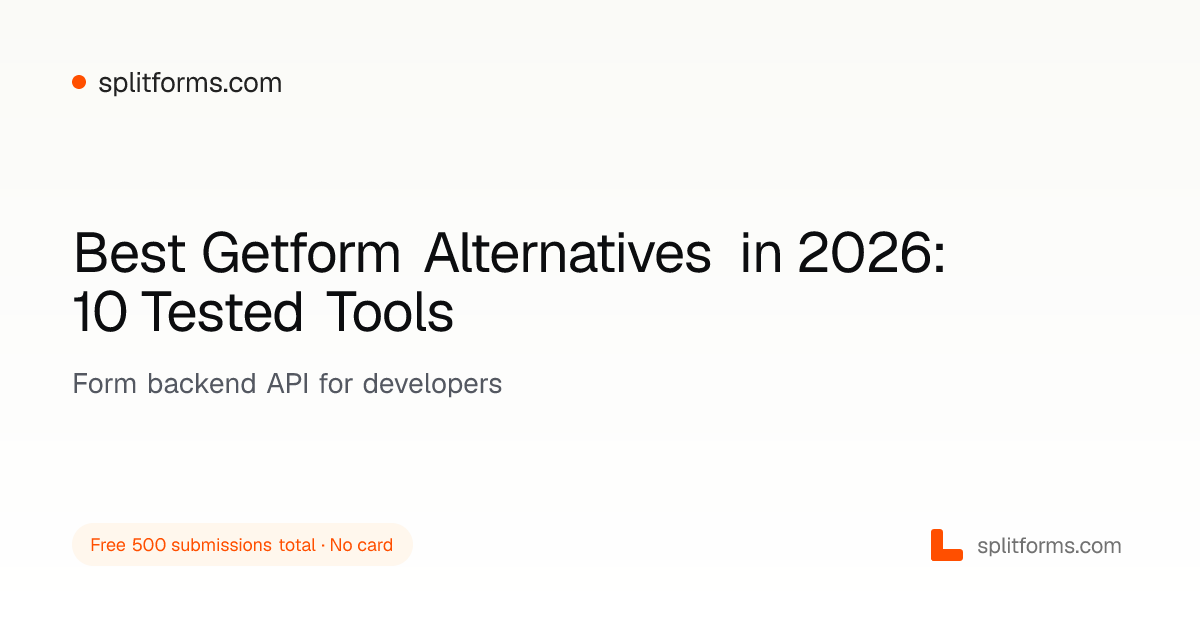 Best Getform Alternatives in 2026: 10 Tested Tools